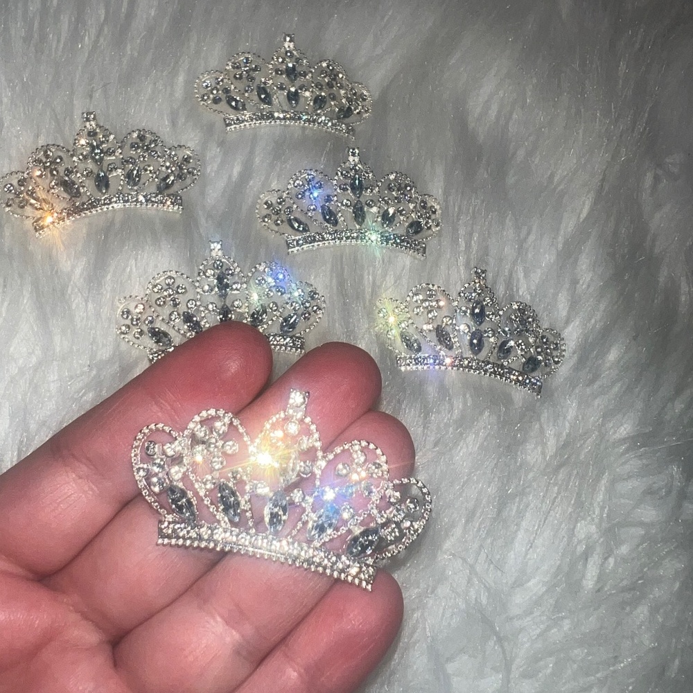 Princess bling crown 6 pcs